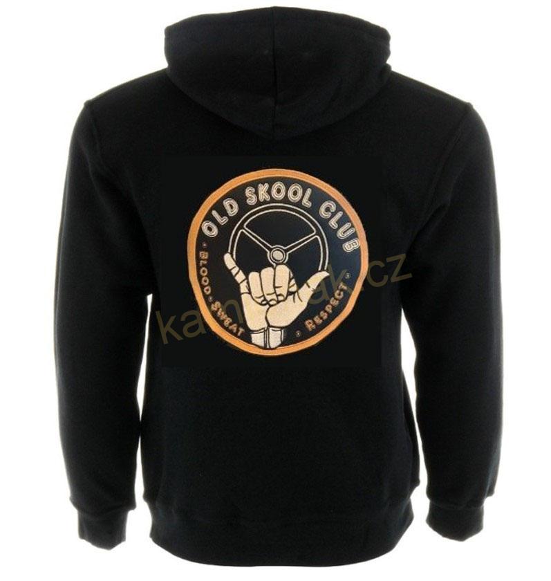 Mikina s výšivkou "OLD SKOOL CLUB" -XXXL