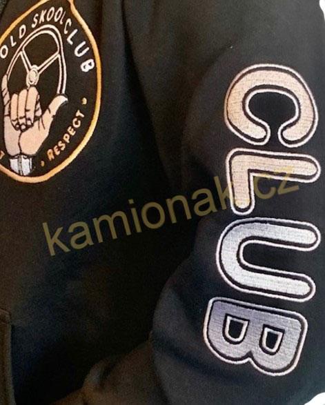 Mikina s výšivkou "OLD SKOOL CLUB" -XXXL