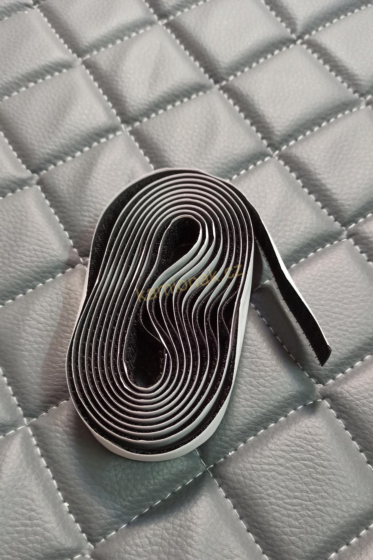 Záclonky boční - ČERNÉ/ČERVENÉ ŠŇŮRKY