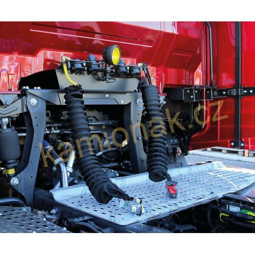 Návlek na spirálové kabely a hadice - ČERVENÝ