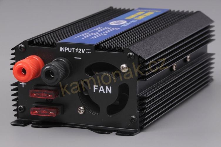 Měnič napětí 12V / 230V - 300W trvale + USB výstup