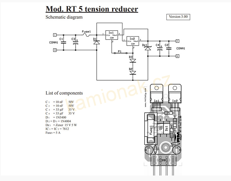 Měnič RT 5 (24/13,8V), 5 A