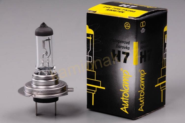 Žárovka AUTOLAMP H7 24V 70W PX26d