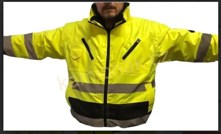 Bunda / vesta reflexní zateplená 4v1