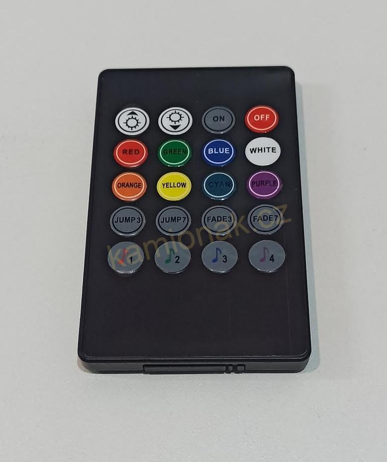 Světelný pásek 200 cm+ barevná hudba - USB