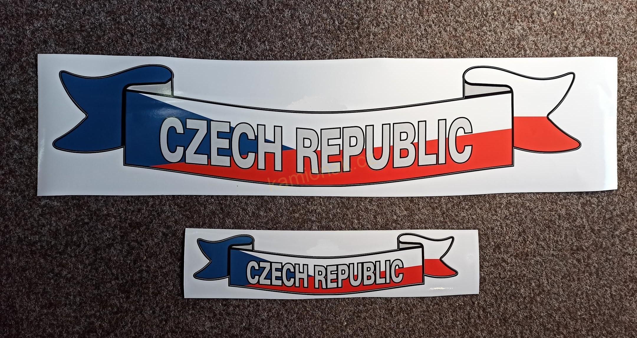 Samolepka  mašle / stuha ČR - velká