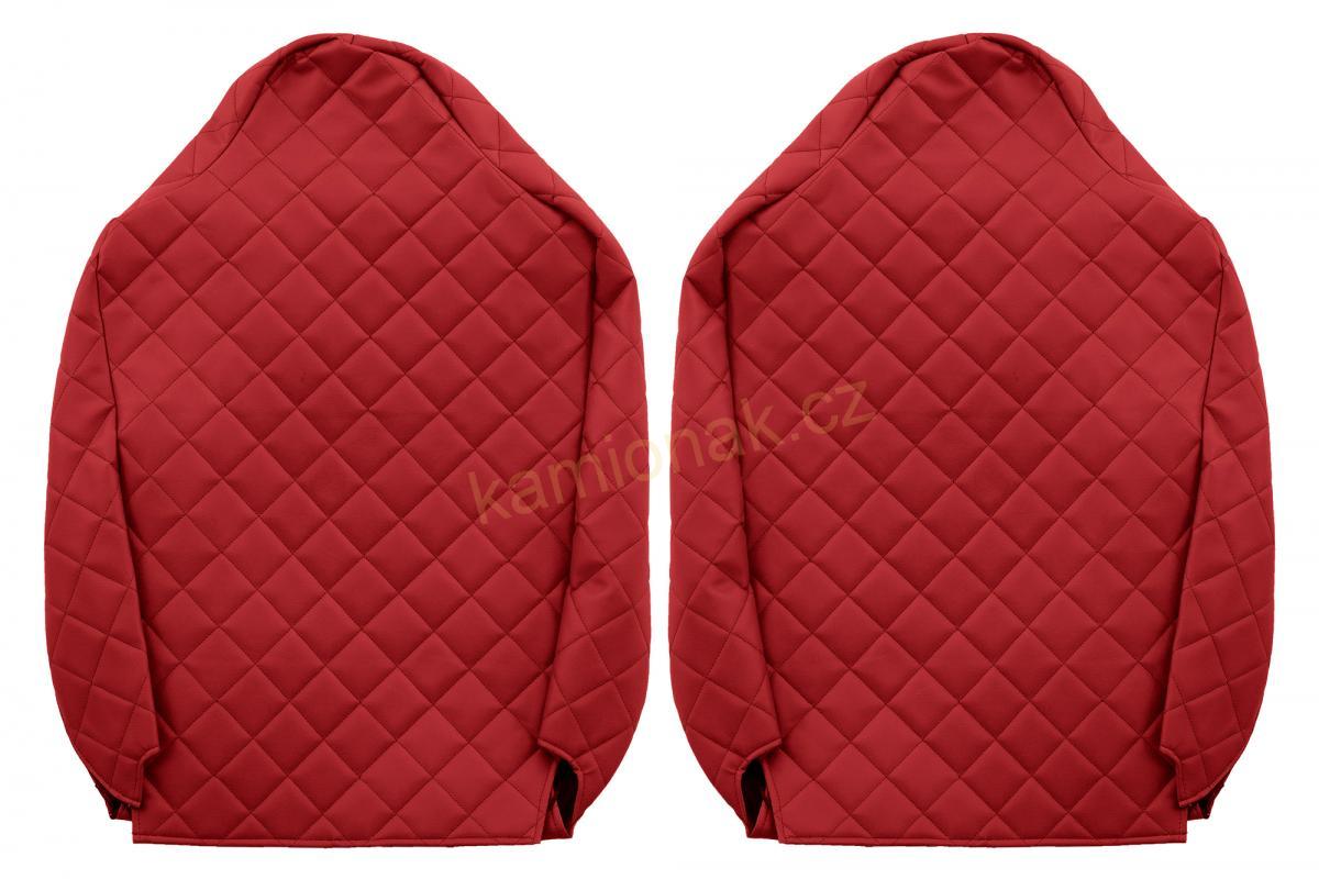 Potahy sedadel kožené RENAULT GAMMA T  - ČERVENÁ