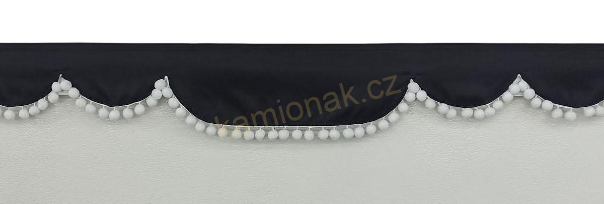 Bordura typ "A" -  ČERNO/BÍLÉ BAMBULKY