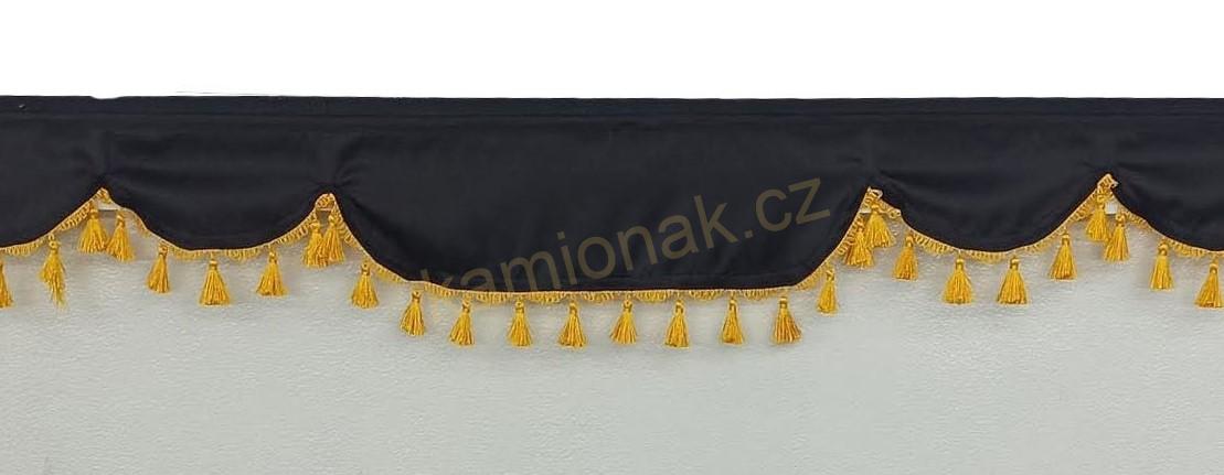 Bordura typ "A" -  ČERNO/ŽLUTÉ TŘÁSNĚ