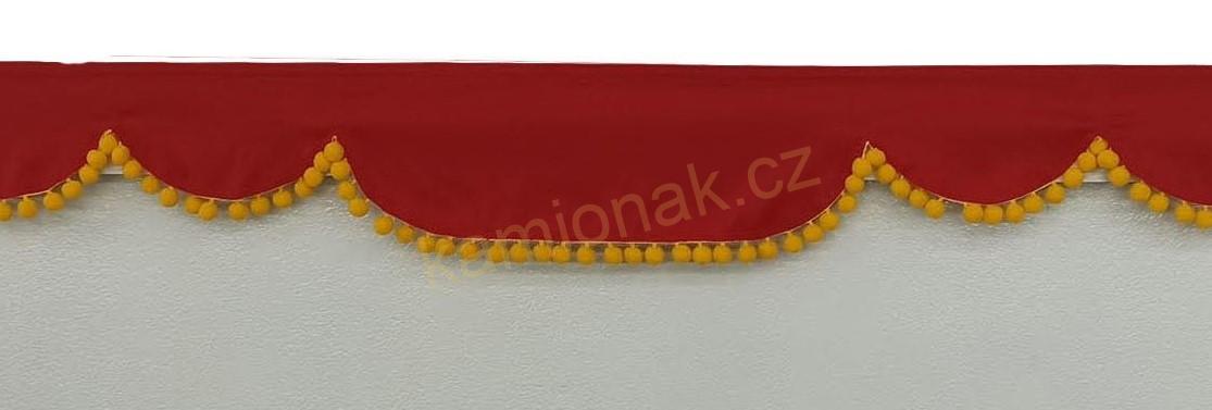 Bordura typ "A" -  ČERVENO/ŽLUTÉ BAMBULKY