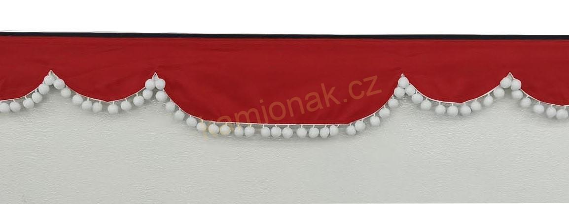 Bordura typ "A" -  ČERVENO/BÍLÉ BAMBULKY