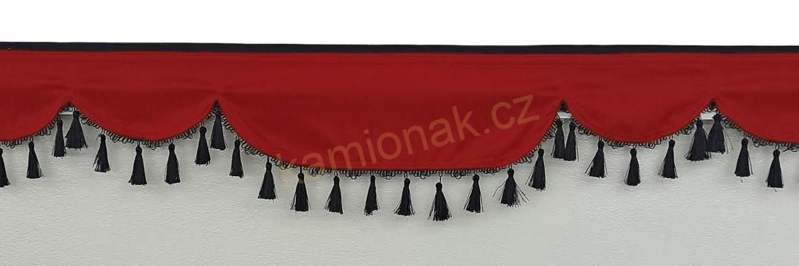 Bordura typ "A" -  ČERVENO/ČERNÉ TŘÁSNĚ