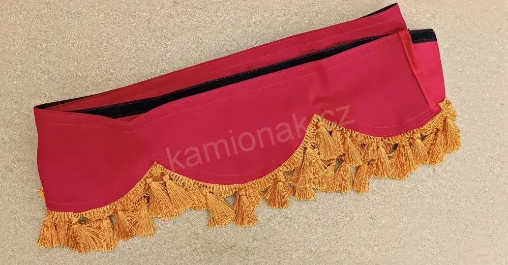 Bordura typ "A" -  ČERVENO/ORANŽOVÉ TŘÁSNĚ