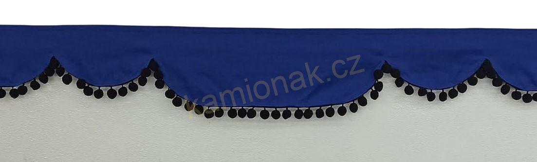 Bordura typ "A" -  MODRO/ČERNÉ BAMBULKY