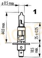 Žárovka H1 12V 100W P14,5s NARVA