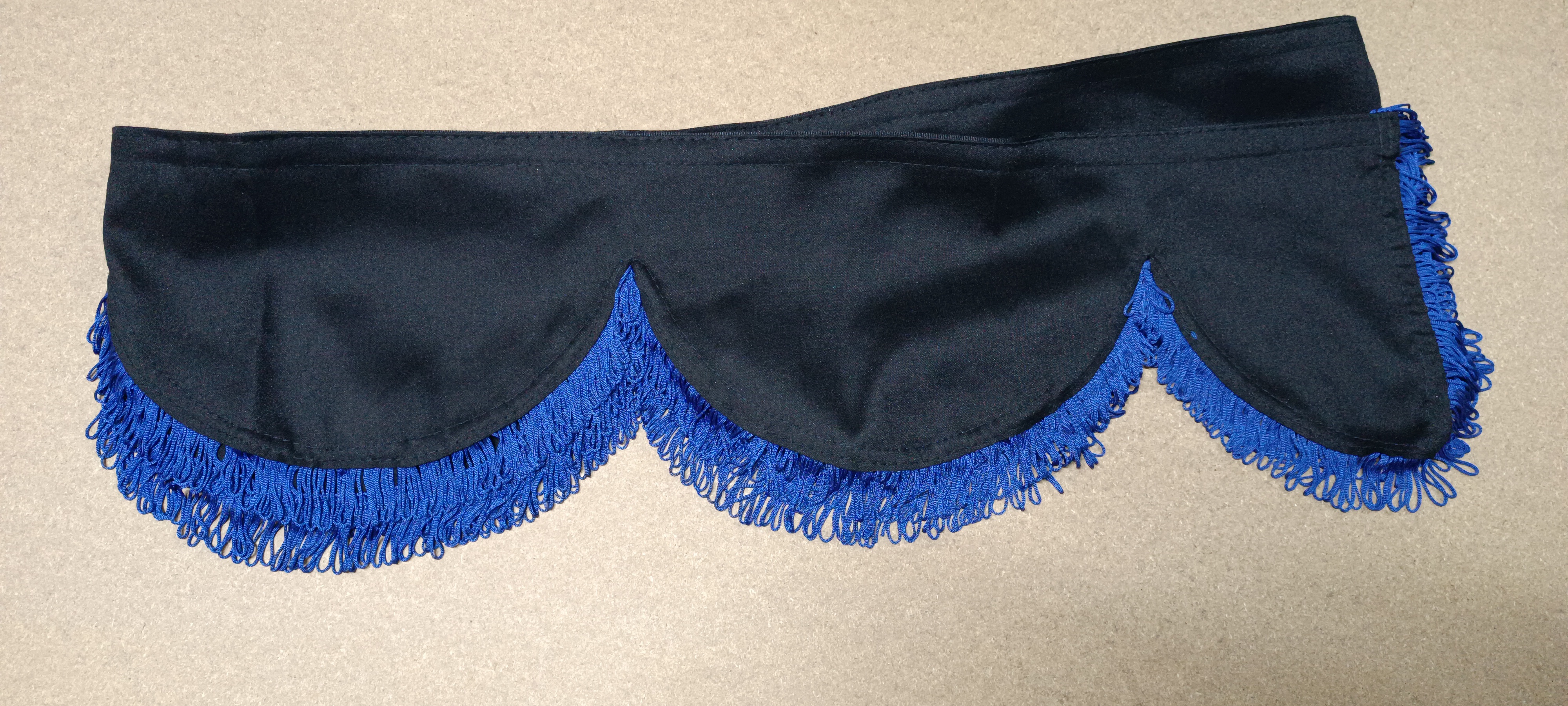 Bordura typ "H" -  ČERNO/MODRÉ PROVÁZKY