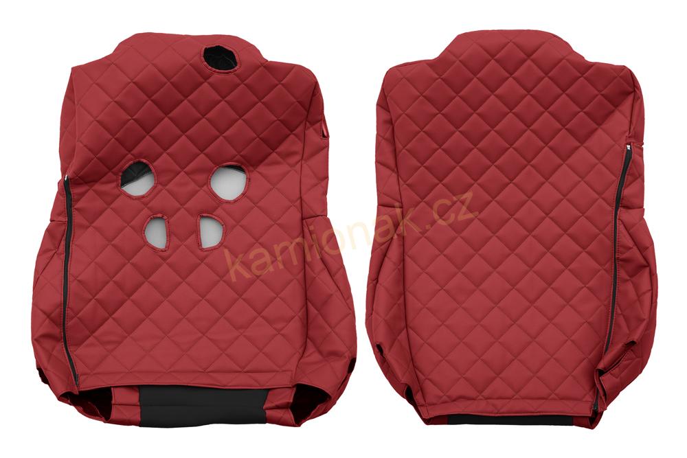 Potahy sedadel kožené Mercedes MP IV a MP V - ČERVENÉ