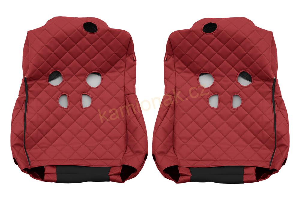 Potahy sedadel kožené Mercedes MP IV a MP V - ČERVENÉ
