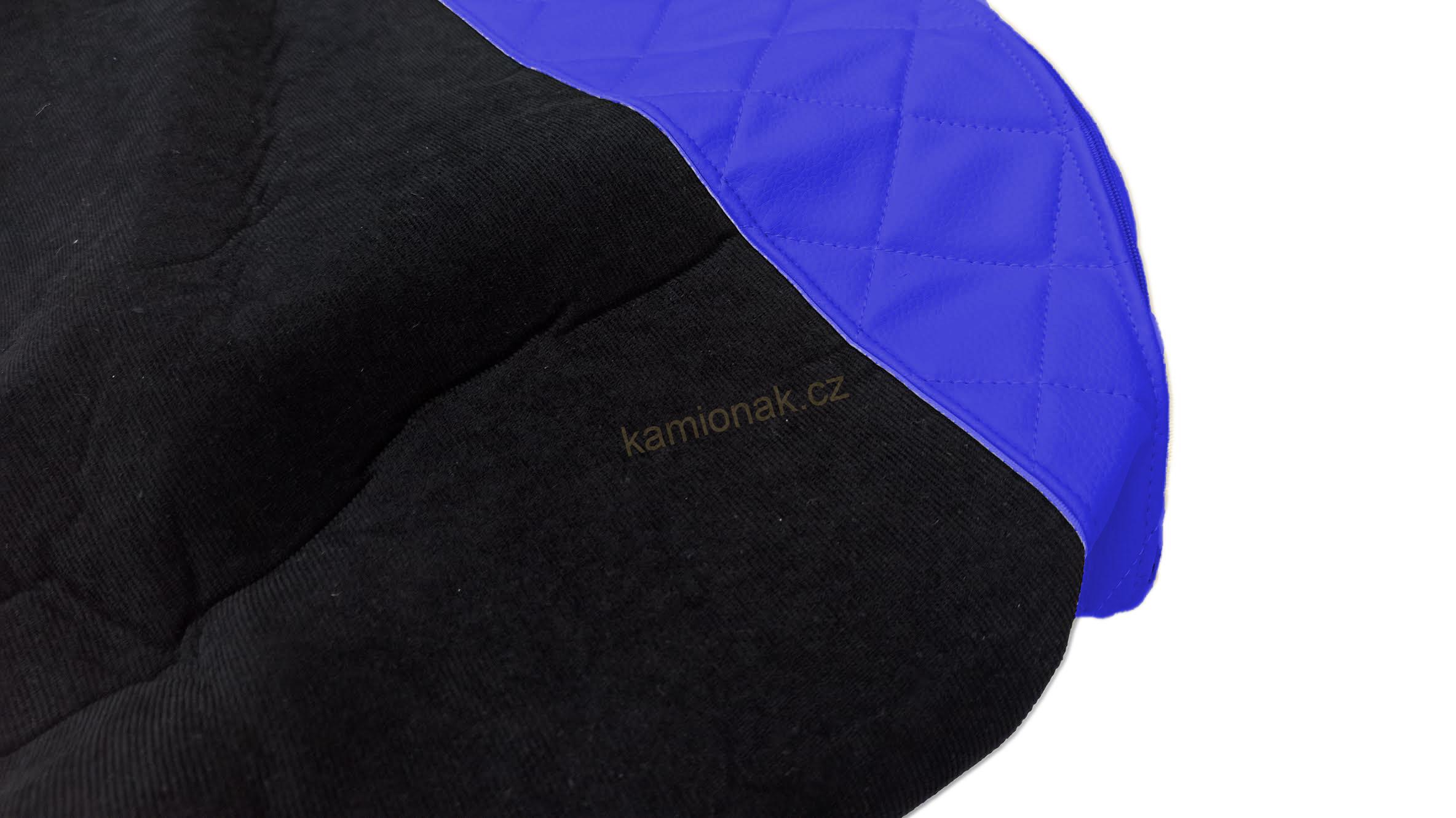 Autopotahy sedadel kožené IVECO HI-WAY - modré