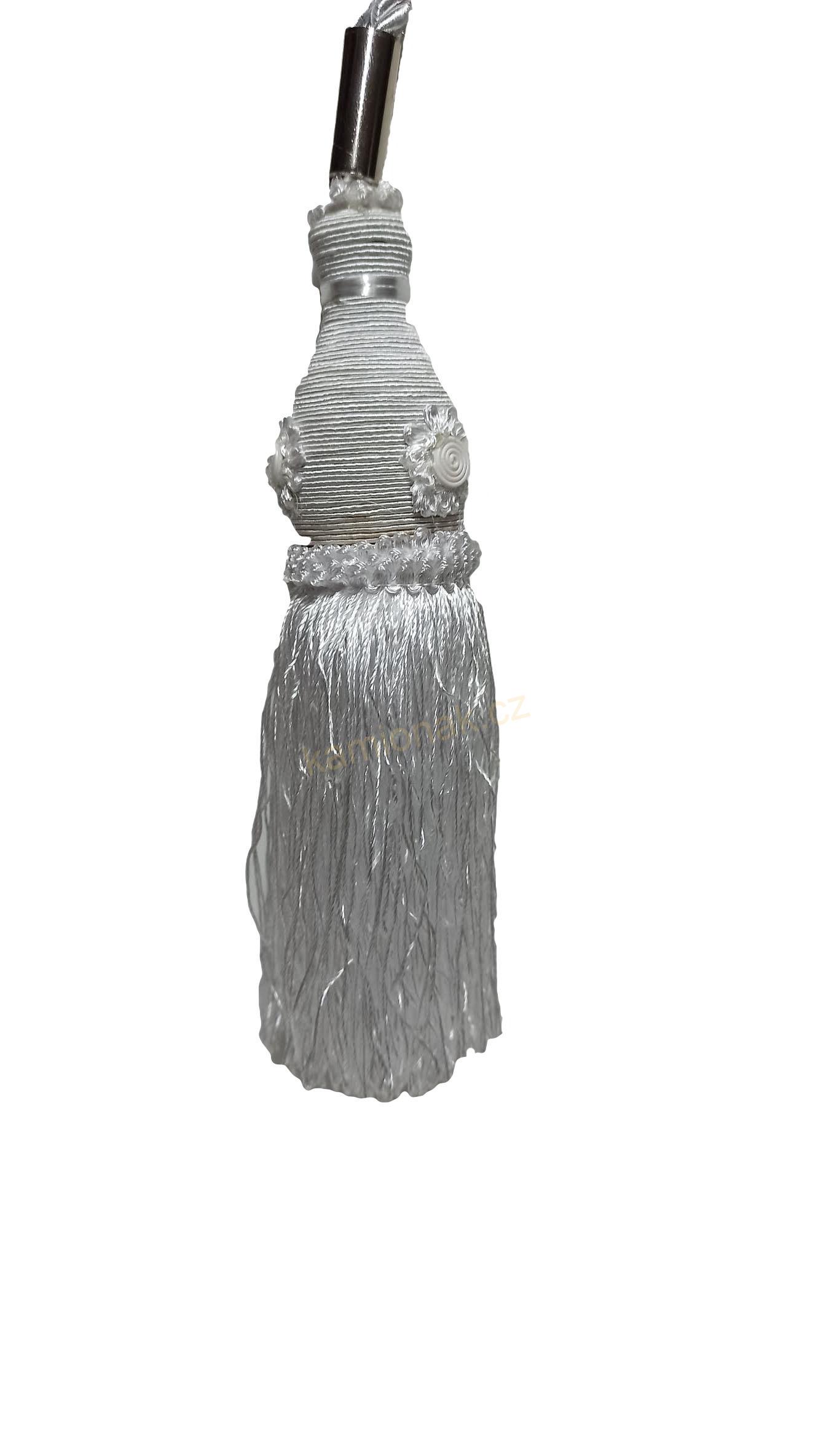 Střapec bílý - 35cm