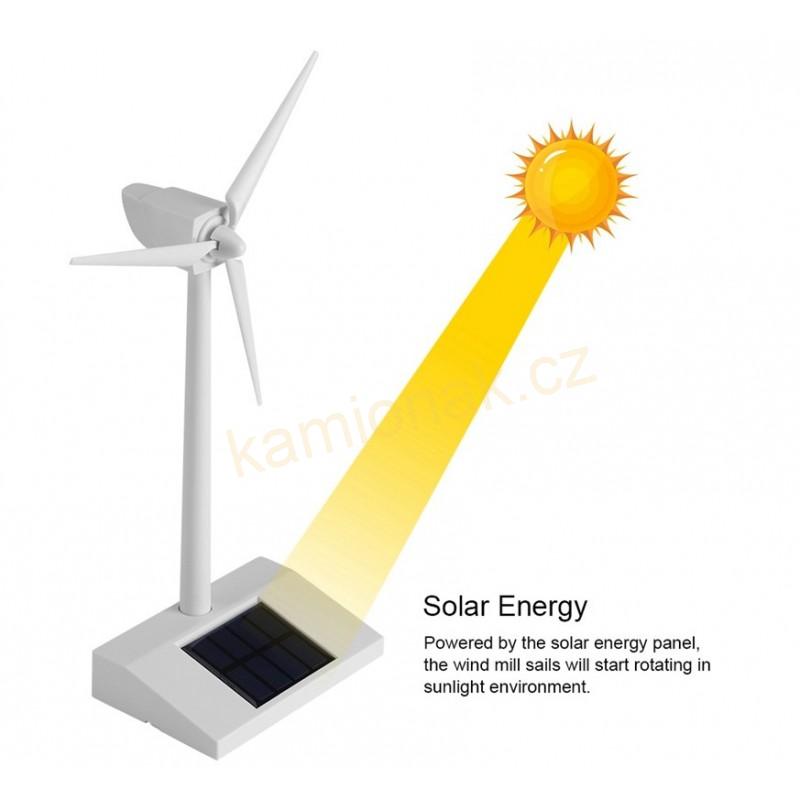 Solární větrná elektrárna malá - 28cm