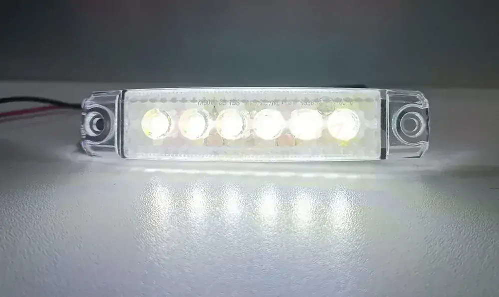 Poziční světlo extr - 6LED 12/24V - bílé 