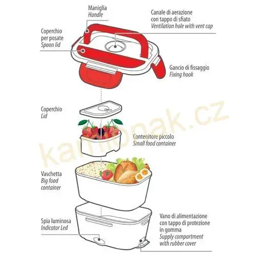 Ohřívací box na jídlo 12/24V