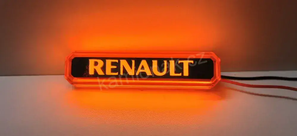 Světelný nápis - oranžový