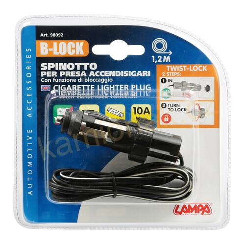 Zástrčka zapalovače s uzamčením 12/24V