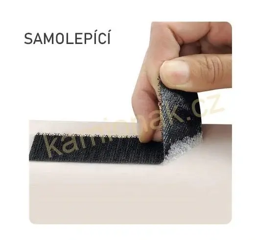 Samolepící suchý zip 2x20mm - metráž