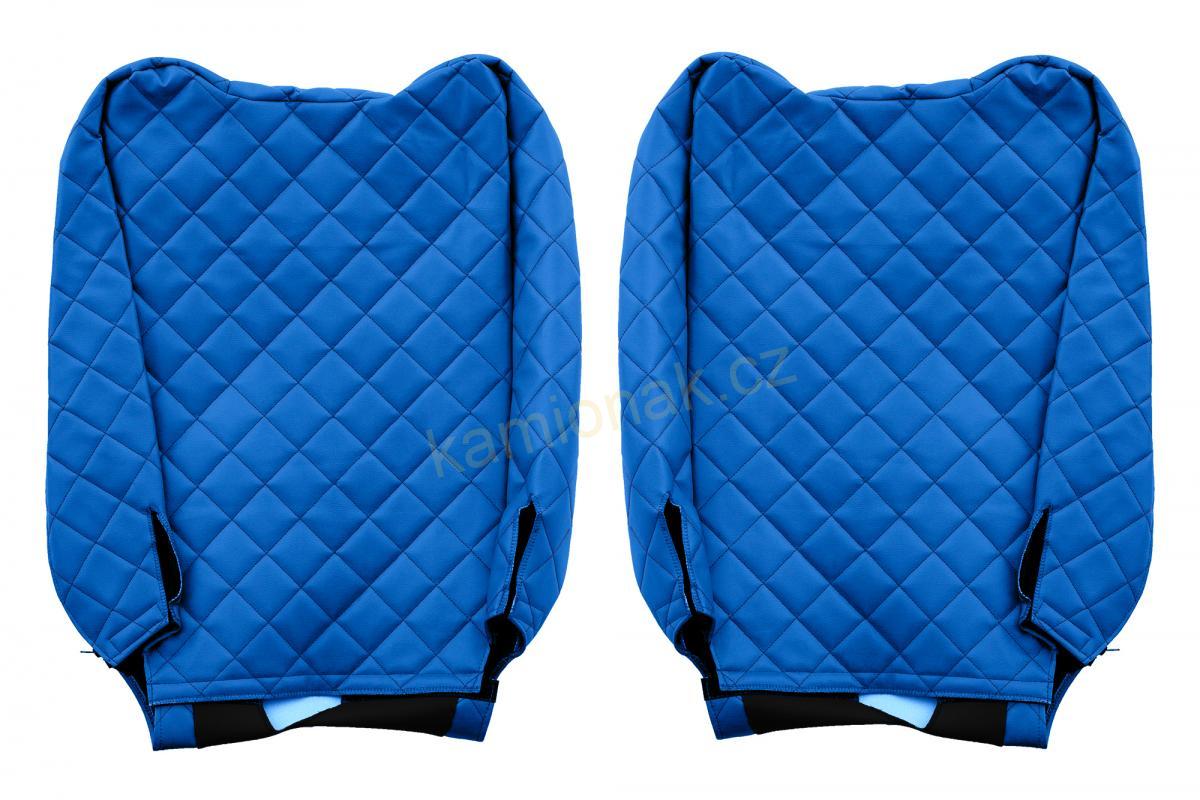 Potahy sedadel kožené RENAULT  T  - MODRÉ