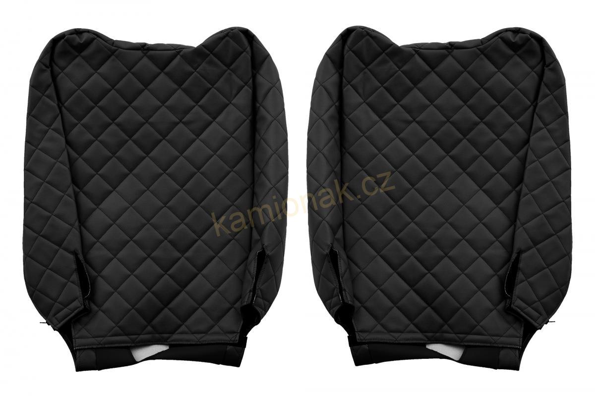 Potahy sedadel kožené RENAULT  T  - ČERNÉ