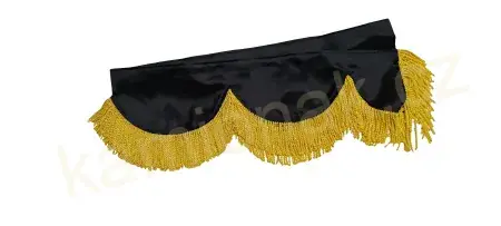 Bordura typ "H" -  ČERNO/ŽLUTÉ ŠŇŮRKY 