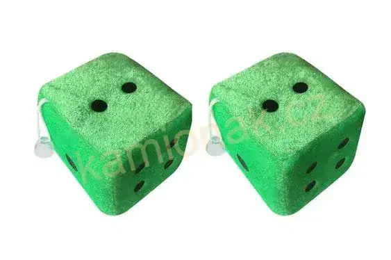 Kostky světle zelené