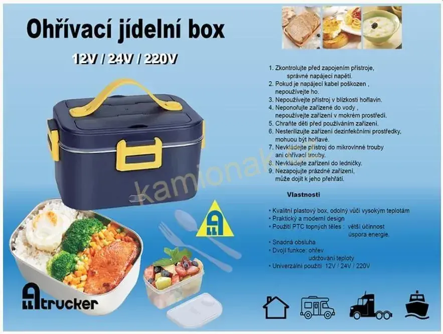 Ohřívací box na jídlo Alltrucker - 12/24/220V