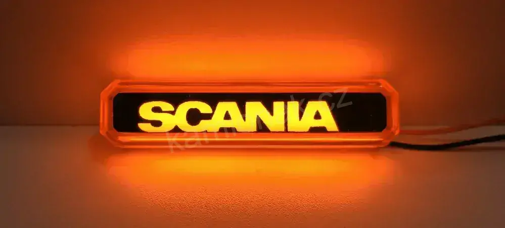 Světelný nápis - oranžový