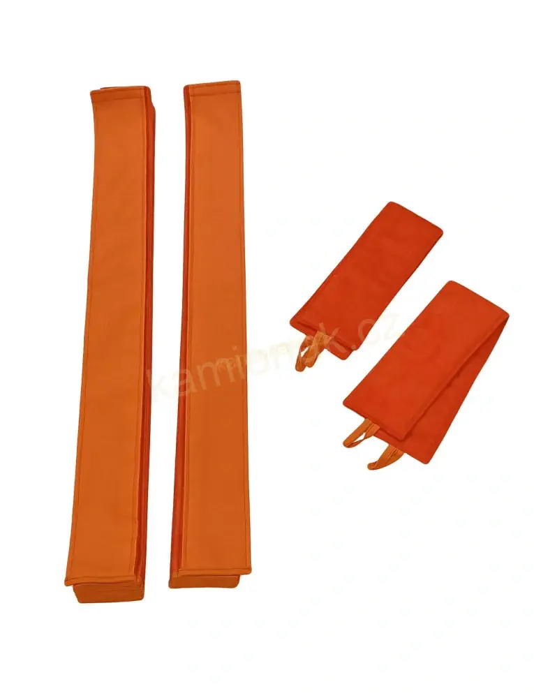 Závěsy skládané HEAVY - oranžové