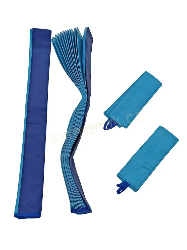 Závěsy skládané HEAVY - světle modré