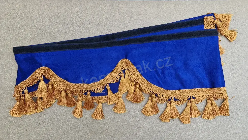 Bordura typ "A" -  MODRO/ORANŽOVÉ TŘÁSNĚ