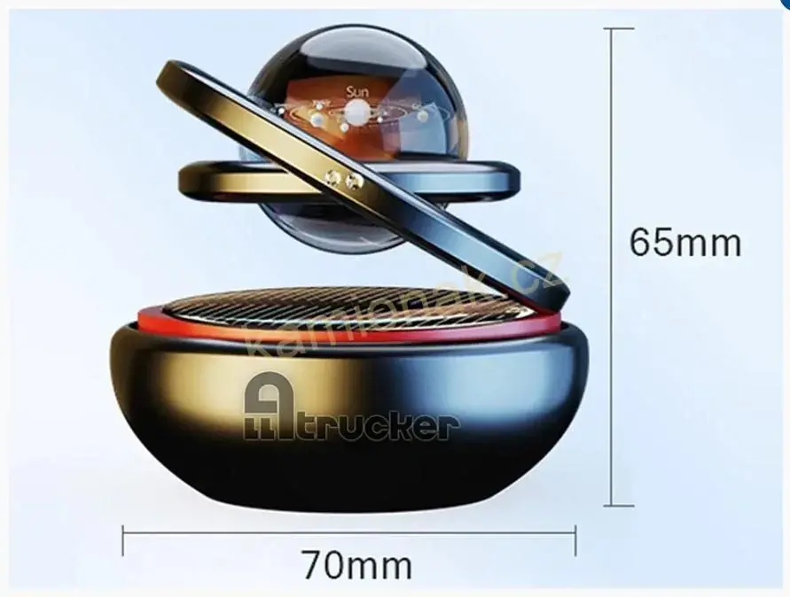 Osvěžovač solární - ČERNÝ