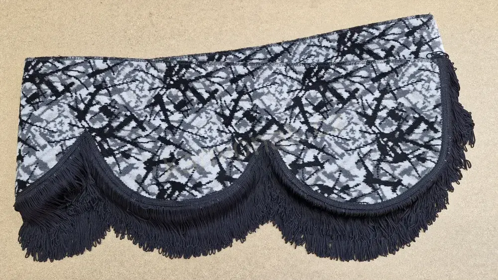 Bordura ORIGINÁL DÁNSKÁ PLYŠ ŠEDÁ + ČERNÁ