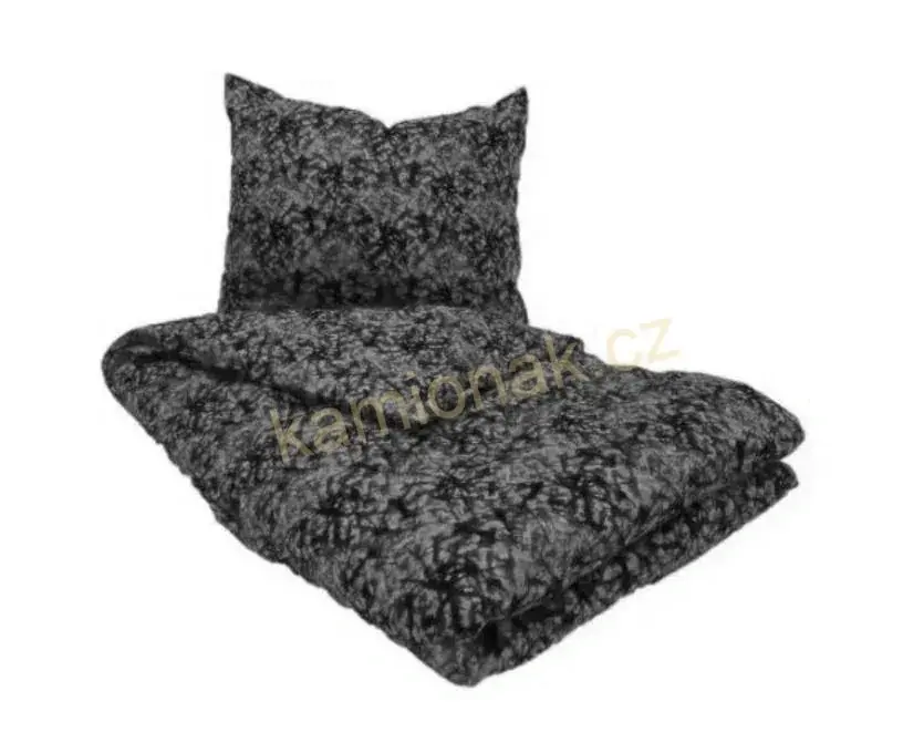 Sada povlečení Dánská Plyš - šedá