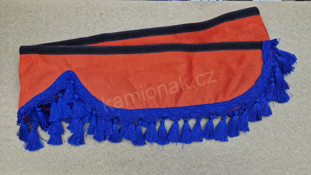 Bordura typ "G" - ORANŽOVÁ/MODRÉ TŘÁSNĚ