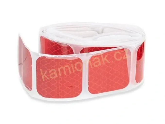 Reflexní páska ČERVENÁ 50mm x 50mm x 4 m, E13 