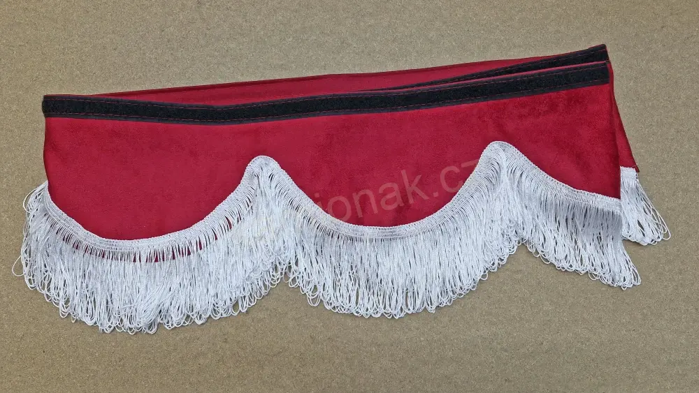 Bordura typ "H" -  ČERVENÁ/BÍLÉ PROVÁZKY