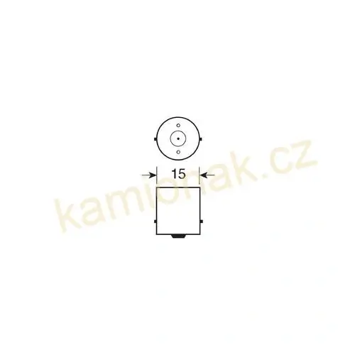 Žárovka 24V LED BA15s R5W/R10W – oranžová