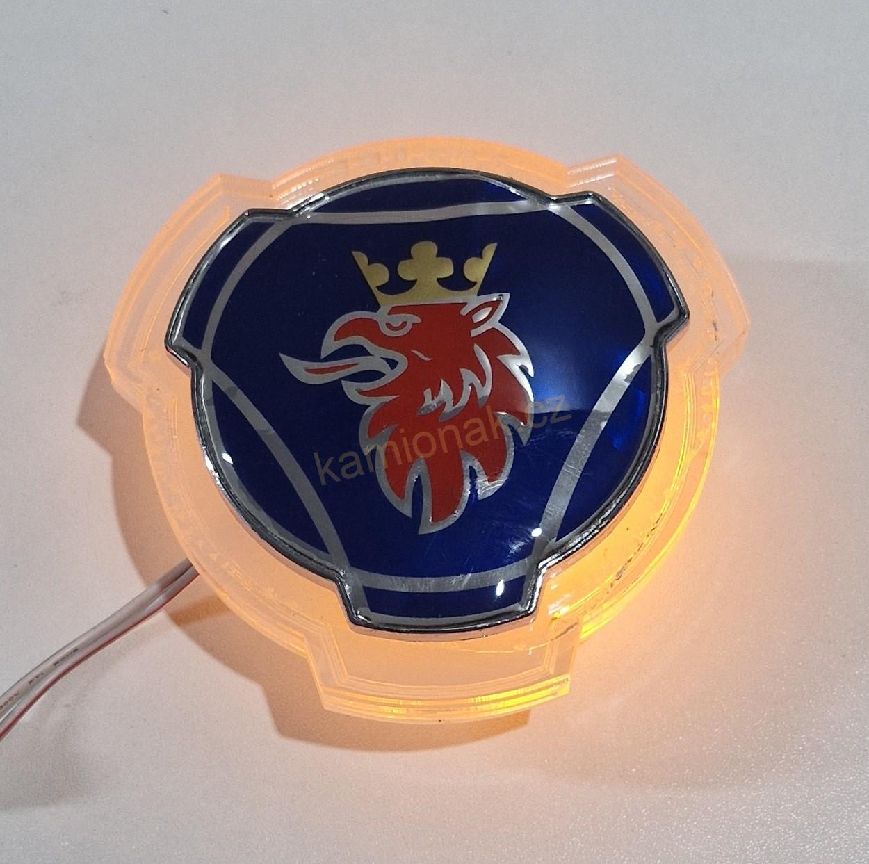 Svítící PVC EMBLÉM - oranžový