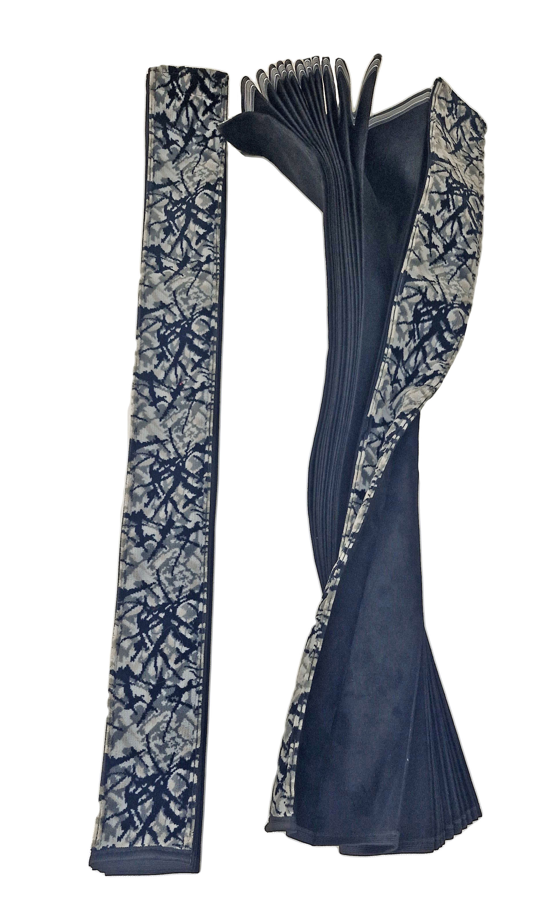 Závěsy ČERNÉ-ŠEDÁ ORIGINÁL DÁNSKÁ PLYŠ