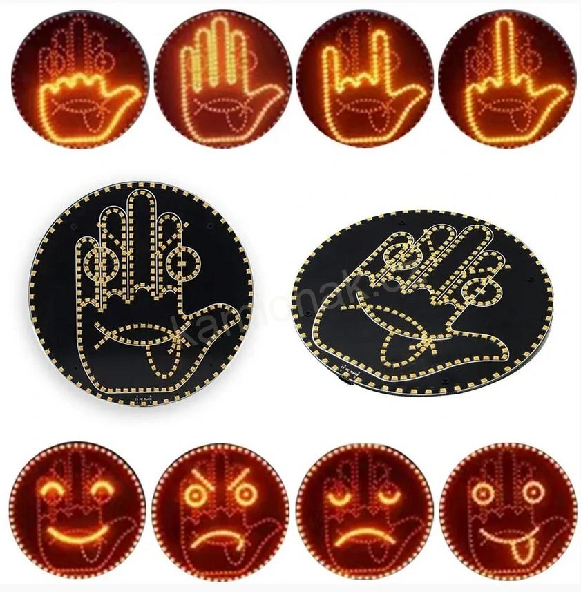 LED zobrazování gest 