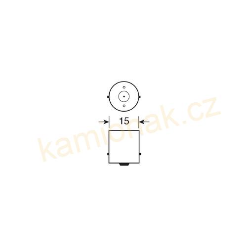 2ks LED žárovky BA15s 34 čip 